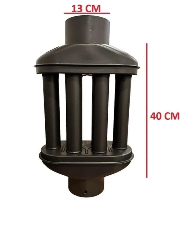 Baca Cimrisi / Boy: 40 Cm / Çap: 13 Cm / Mat Siyah Emaye